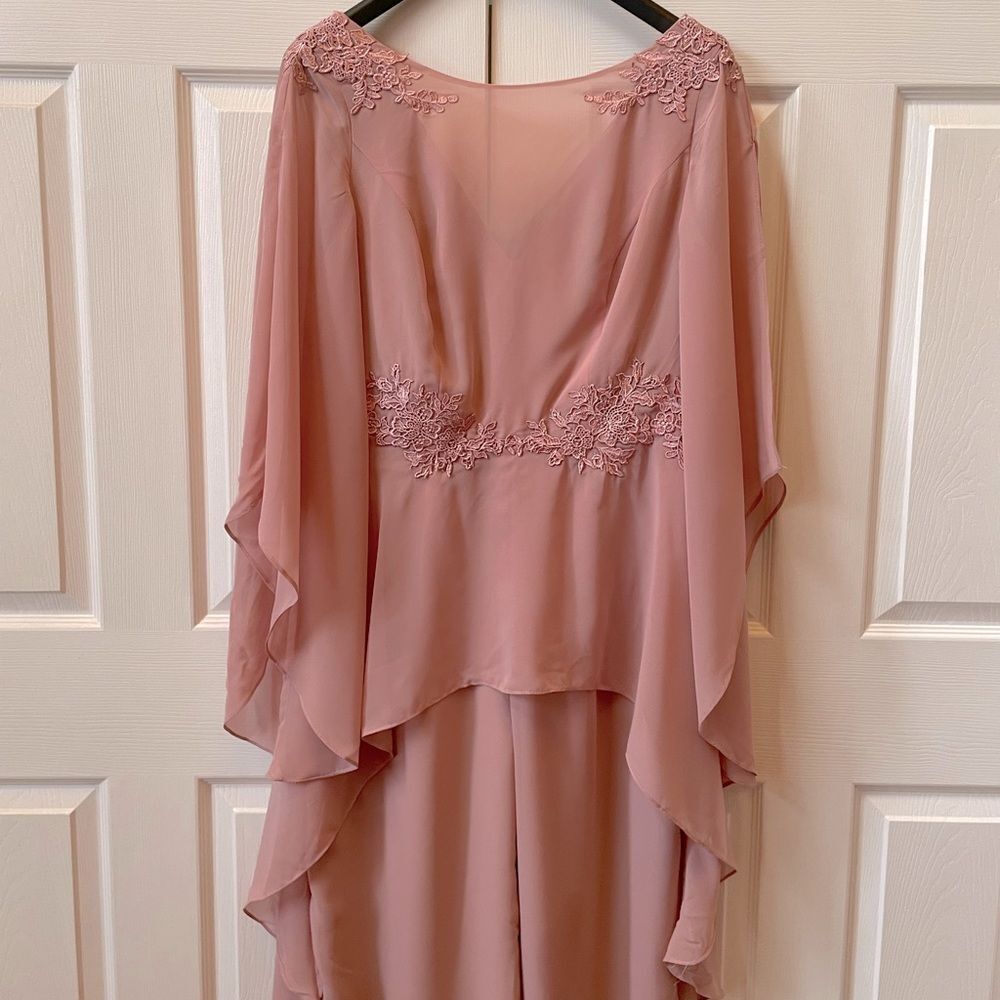 JJs House Pink Jumpsuit with Lace Details